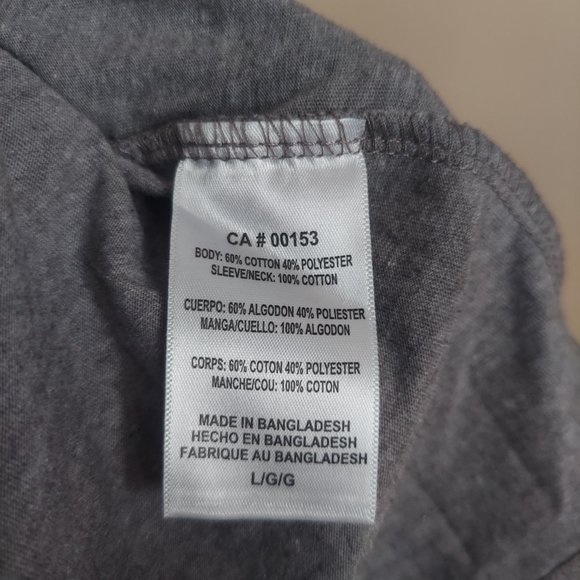 Grey and Green Large NHL Minnesota Wild Hockey Long Sleeve T-Shirt - Picture 4 of 4